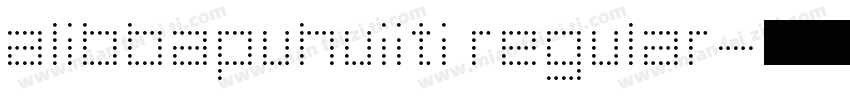 alibbapuhuiiti regular字体转换